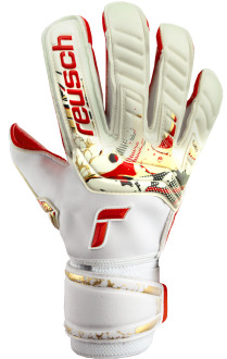 Reusch Attrakt Gold X GluePrint 5370975 1011 white red gold front